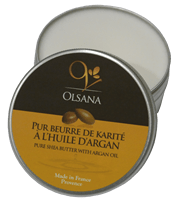 Pur Beurre de Karité à l'huile d'aragn OLSANA - 100 Ml